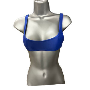 J. Crew Heritage scoopneck bikini top size xxsmall in blue